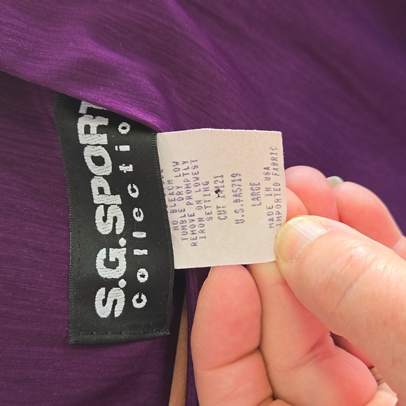 S.G. Sport Purple Short Sleeve Top - Picture 4 of 4